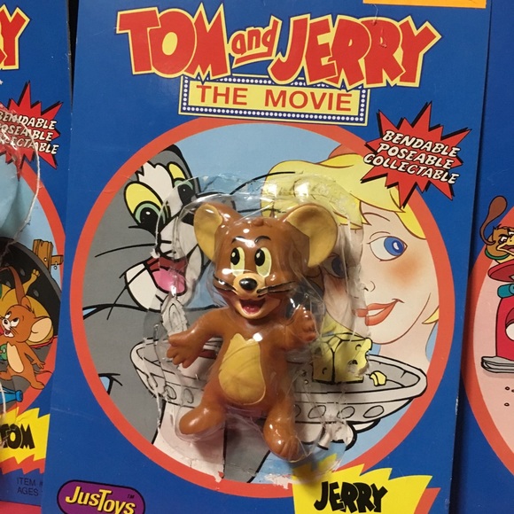 TOM AND JERRY VTG 1992 Bend-Ems Tom, Jerry & Robyn - Picture 2 of 14